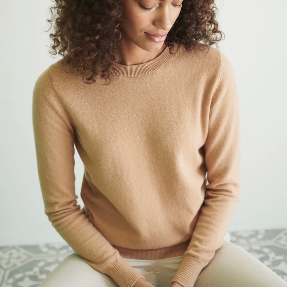 Quince Cashmere sweater - Camel